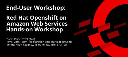 End User Workshop: Red Hat OpenShift on Amazon Web Services Hands-on Workshop