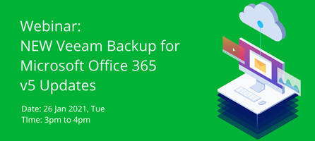 NEW Veeam Backup for Microsoft Office 365 v5 Updates Webinar