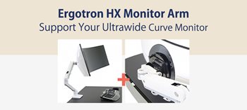 [Bundle Offer] Ergotron HX Monitor Arm: Support your Ultrawide Curve Monitor