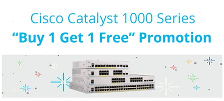 [BUY 1 GET 1 FREE] Cisco Catalyst 1000 Series